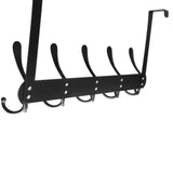 Stainless Steel Door Hooks Over The Door for Bathroom Kitchen Bedroom Black