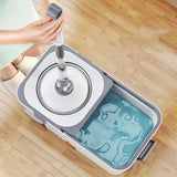 360-Degree Spinning Mop with Detachable Bucket for Home Cleaning