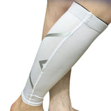 Pair of Compression Calf Sleeve Elastic Leg Brace for Sports Running White