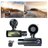 Dash Cam with WiFi – Front  Rear & Interior Recording with Night Vision