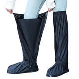 Water-resistant Boot Gear Reusable Overshoes Cycling Rain Shoe Covers Anti-slip Black