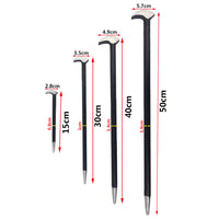 4-Piece Set Pry Bar Tools Wrecking Hand Tool for Automotive Machinery Aligning and Prying