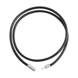 5Pcs Woven Necklace Rope Leather Cord Adjustable Rope for DIY Jewelry Black