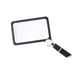 5X Folding Handheld Magnifier with Light for Seniors Low Vision Reading Inspection