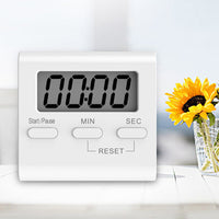 Digital Kitchen Timer with Loud Alarm LCD Display for Cooking and Study