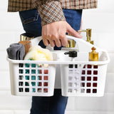 4 PCS Portable Shower Caddy with Handle for Bathroom Kitchen White