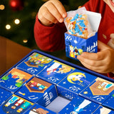 Christmas Advent Calendar – 24-Day Building Block Nativity Toy Gift for Kids