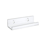 6 Pack Clear Acrylic Floating Shelves Wall Mounted Display Shelves for CDs Records Photos Clear