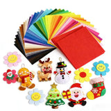 40Pcs Squares Polyester Felt Fabric Sheets For DIY Art Handcraft Mix Colour