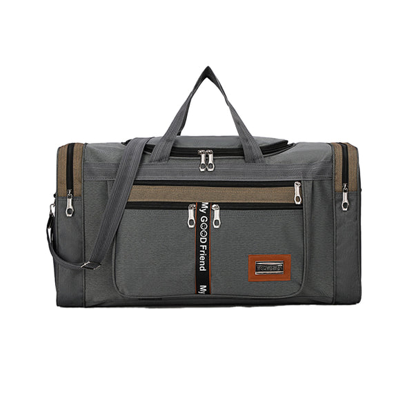 Mens Sports Travel Duffel Bag Large Capacity Gym Bags Luggage Bag Grey