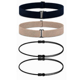4PCS Adjustable Elastic Shirt Tuck Bands for Crop Hem Styling for Women