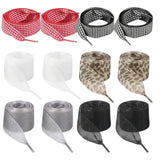 6 Pairs Shoe Laces Fashion Soft Satin Ribbon Shoelaces for Sneakers Boots