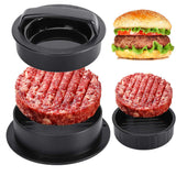 Smash Burger Press Kit with Stuffed Burger Mold Cast Iron Burger Press and Sauce Brush