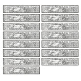 15Pcs Boho Non Slip Polyester Stair Tread Floor Mats for Stairs