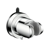 Adjustable Shower Head Holder Vacuum Suction No Drill Bracket Silver