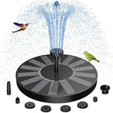 Solar Fountain Pump for Bird Bath Outdoor Floating Water Fountain with 6 Nozzles Solar Powered Water Pump for Pond Pool
