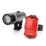 2 Pack Front Rear Bike Light LED Bicycle Tail Lights Water Resistant Flashlight Headlight for Night Riding