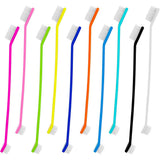 10PCS Pet Toothbrush Dual End Long Handle for Dogs Cats