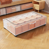 Under Bed Storage Containers with Wheels Drawers for Shoes Clothes and Blankets