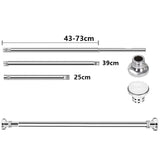 Extendable Shower Curtain Rod Adjustable Tension Pole for Kitchen Cupboard Bathroom Window