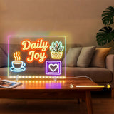 Led Note Board with Colors Drawing Tablet 6 Modes & 8 Colors Light Up Drawing Board