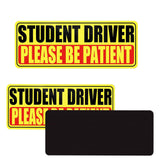 5 Pcs Student Driver Car Signs Car Bumper Sticker Decal Style 2