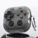 Case Cover for AirPods 4 Case Cover with Pressable Button Safety Lock & Phone Stand Clear Black