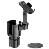 2 in 1 Cup Holder Phone Mount with Long Arm 360 Degree Rotation