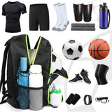 Soccer Backpack Water Resistant Soccer Bag with Ball Holder and Shoe Compartment Green