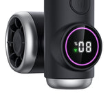 Easy Attached Detachable Fan Neck Handheld Dual 2000mAh Battery Black