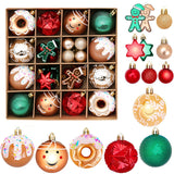 42-Piece Christmas Tree Ornament Set Holiday Hanging Decorations for Home Style 1