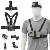 6-Piece Head Strap and Chest Harness Mount Kit for Phone and Action Cameras
