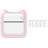Pocket Bluetooth Thermal Printer Wireless Mobile Inkless Printer for Home Office Pink