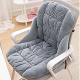 Backrest Seat Cushion with Ties High Back Seat Chair Pad for Office Gaming Chair Grey