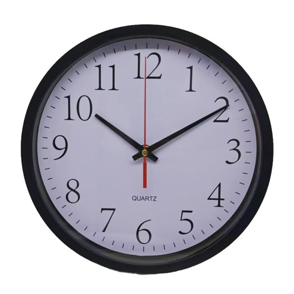 10-Inch Wall Clock Modern Battery Operated Silent Non-Ticking Clock for Home and Office