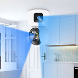 2.4GHz WiFi Security Camera Dual Lens HD Monitoring Camera with Color Night Vision