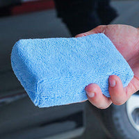 8PCS Microfiber Cleaning Pad Car Wash Sponge for Effortless Wax/Detailing/Polishing