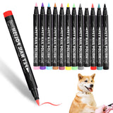 12 Colors Pet Nail Polish Marker Pens Set for Dogs and Cats