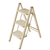 3-Step Folding Portable Ladder with Wide Anti-Slip Pedals for Home & Yard