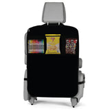 2 PCS Rear Auto Seat Back Covers and 3 Compartment Organizer Box