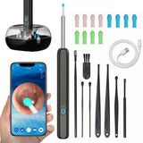 Ear Cleaner Ear Wax Cleaner Ear Camera Otoscope with Light Cleaner Removal Kit Black