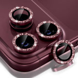 Glitter Camera Lens Film for iPhone 18 Pro and iPhone 18 Pro Max Red