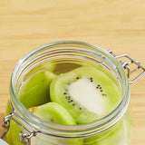 1000ml Clear Glass Airtight Storage Jar with Clamp Lid and Silicone Seal