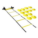 12 Rung Speed Agility Ladder Training Set Exercise Ladders for Football Soccer Footwork Training Sports