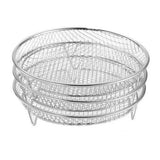 3Pcs Air Fryer Accessories Stackable Stainless Steel Airfryer Basket