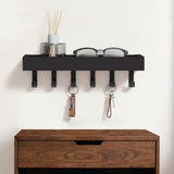 Key Holder Wall Mount Adhesive Key Hooks for Wallet House Accessories Black