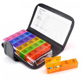 Weekly Pill Box with Individual Medicine Compartments Colorful