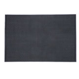 Bar Mat Non Slip Cocktail Mat Drip Mat for Countertops 45x30cm Home Bar Black