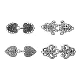 4 PCS Vintage Sweater Swirl Cape Cloak Clips for Dress Retro Cardigan Shawl