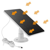 10W Solar Panels with Adjustable Stand Wall Mount for Outdoor Camera Security Lights